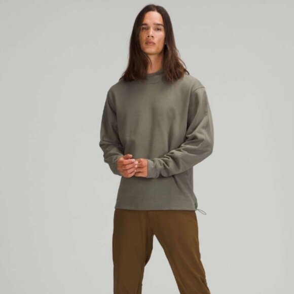 Lululemon French Terry Oversized Hoodie Grey Sage Size Large - Picture 6 of 10